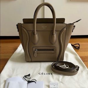 Celine Nano Luggage Dune